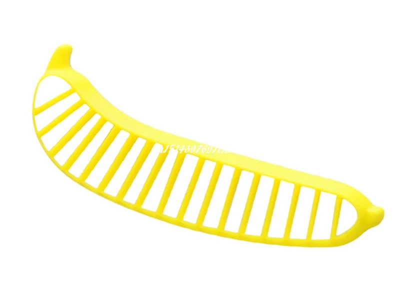 

500pcs/lot Yellow Banana Slicer Chopper Cutter Plastic Banana Salad Make Tool Fruit Salad Sausage Cereal Banana Cutter