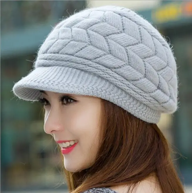 Winter Beanies Knit Women\'s Hat Winter Hats For Women Ladies Beanie Girls Skullies Caps Bonnet Femme Snapback Wool Warm Hat 2018