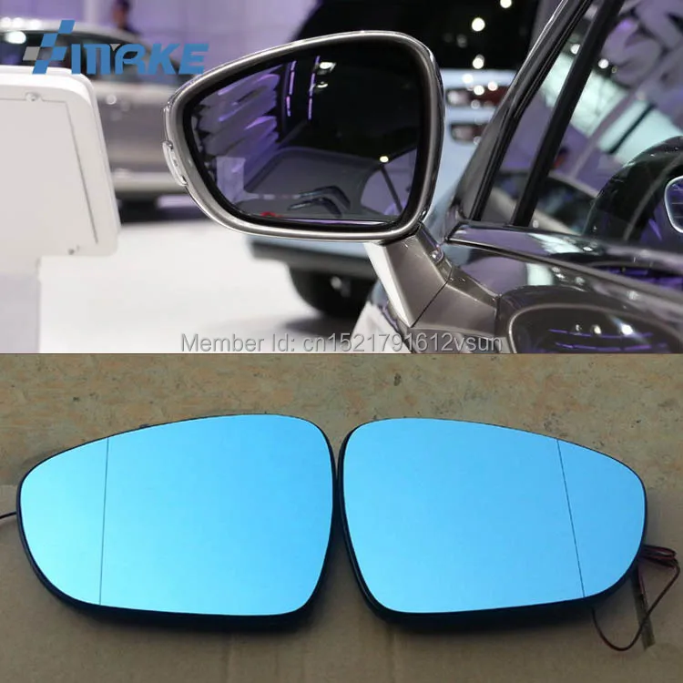 

smRKE 2Pcs For Citroen C4L Rearview Mirror Blue Glasses Wide Angle Led Turn Signals light Power Heating