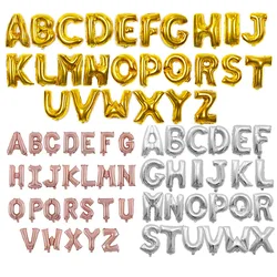 32 40 inch Rose Gold Silver letter Balloon Inflatable Air Number letter Foil balloons Birthday Party Wedding Decoration Ball