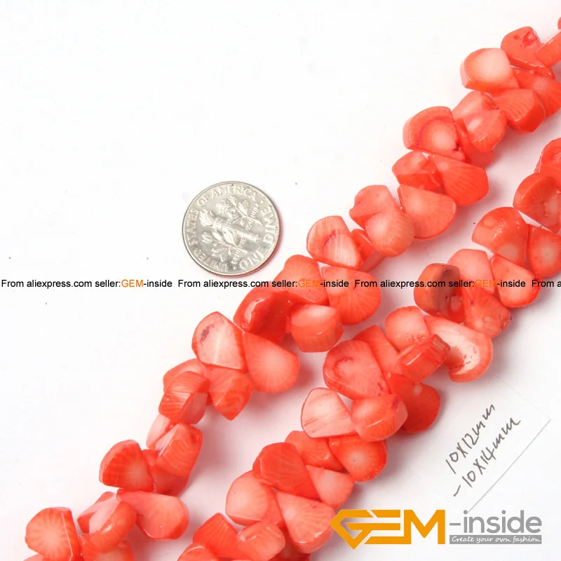 Red Coral Beads For Jewelry Making Beads DIY Beads For Bracelet Or Necklace Making Wholesale Strand 15\