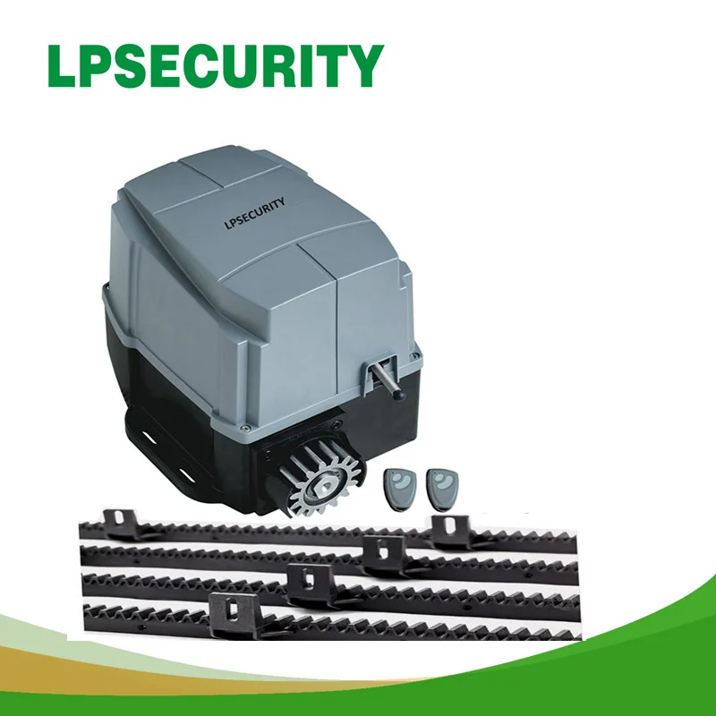 LPSECURITY intensive use best quality 1200kg automatic sliding gate opener motor with 4m or 5m nylon racks