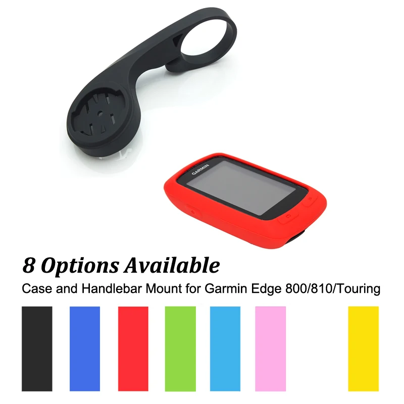 31.8mm Outdoor Black Mount Bracket Holder + Rubber Protect Case for Garmin Edge 800/810/Touring Computer Training GPS