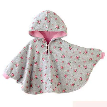 Baby Coats Girl\'s Smocks Outerwear Fleece cloak Jumpers mantle Children\'s Poncho 1pcs/lot Cape
