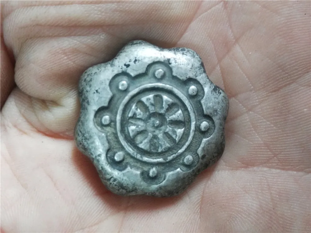1pcs Randomly send chinese antique silver bar,Silver ingot Family decoration metal handicraft