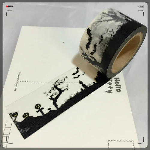 Beautiful high quality 30mm*10m halloween  washi  tape/halloween view diy and masking japan washi tape