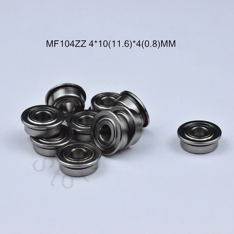 

MF104ZZ LF1040ZZ 4*10(11.6*4(0.8)MM 10pieces ABEC-5 Flange bearings Free shipping chrome steel bearing MF104ZZ LF1040ZZ