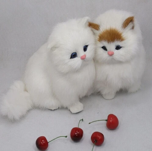 miniature cat toy / hand made craft lovely cat / soft cat for birthday gift 15*10*16 cm