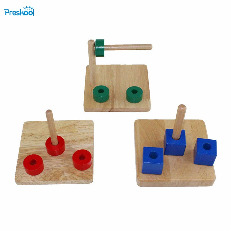 

Montessori Infant Teaching aids kindergarten children wooden Toys baby preschool education fine training Puzzle toys 24 months