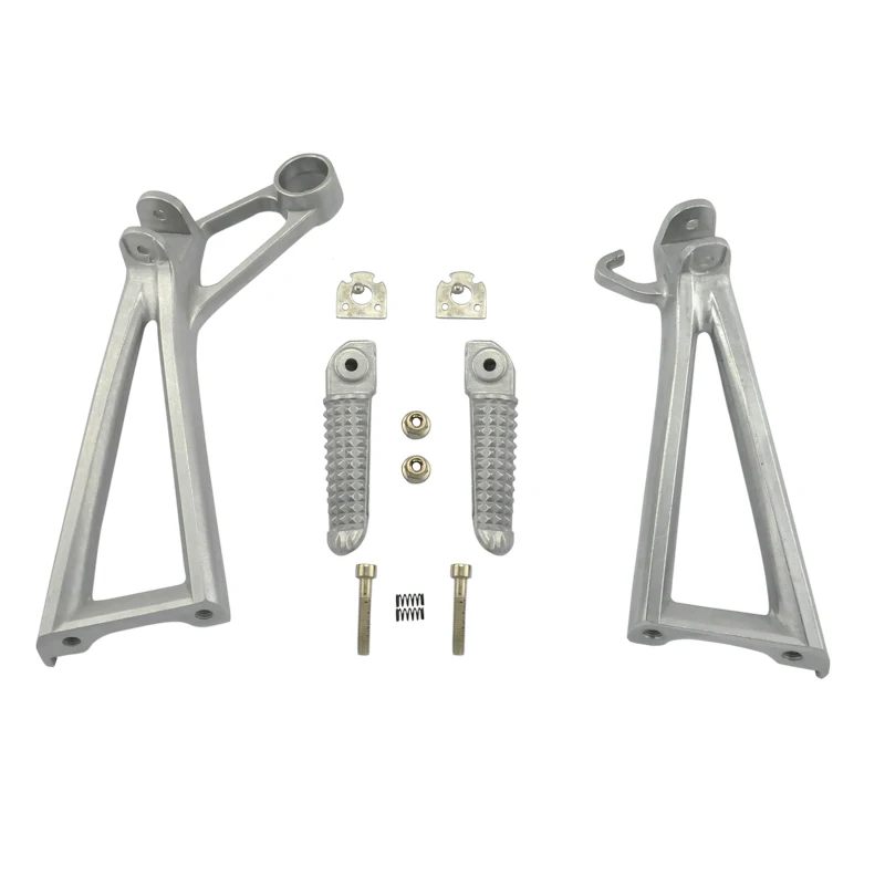

Передние Пассажирские подножки для мотоцикла YAMAHA YZF R6 2003-2005 R6S 2003-2008 04 05 06 07, подножки с кронштейнами, Новинка