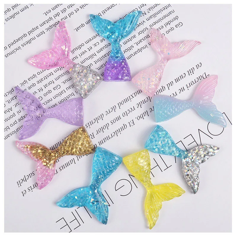 1Pc Mermaid Tail Fluffy Polymer Slime Box Toys For Children Charms Lizun Modeling Clay DIY Kit Accessories Kids Plasticin Gift