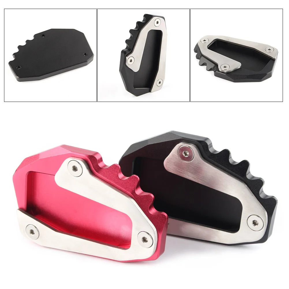 Motorcycle Side Kickstand Stand Extension Plate Pad For Ducati Monster 696 08-14 & 796 10-15 & 797 17-18 & 821 1200 1200S 14-17