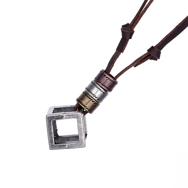 2023 Fashion Female Party Pendant Necklace Men Leather Necklace kolye Jewellery Ethnic Charm Accessories Necklace Collier Colar