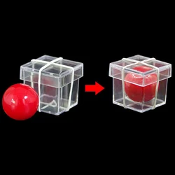 Bandit Ball Penetrate Thru Transparent Box Magic Tricks Magician Close Up Street Illusion Gimmick Props Mentalism Comedy Magia