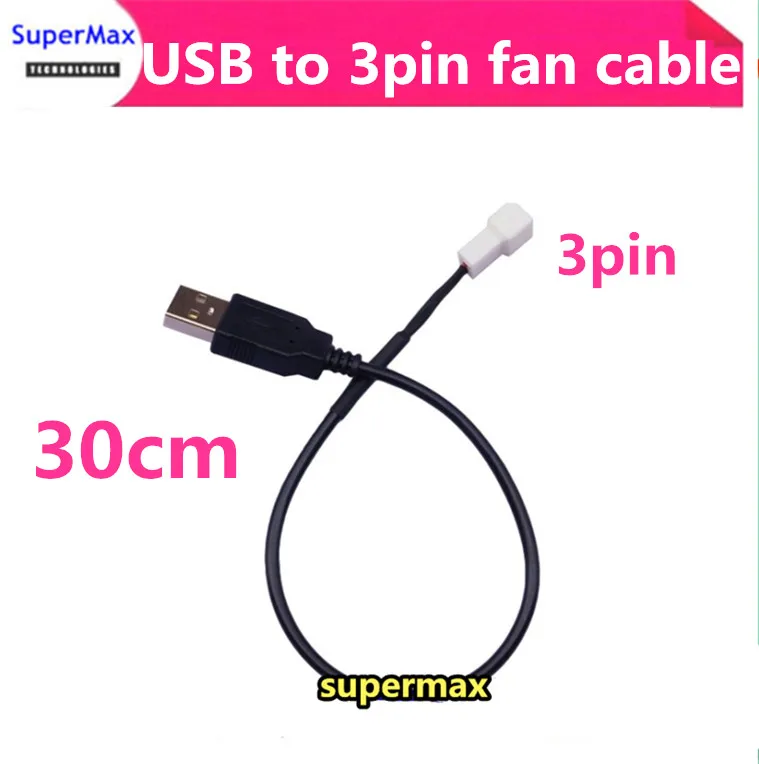 

Новый черный SleevedUSB 22AWG к 3Pin кабель адаптера вентилятора ноутбук компьютер-30 см