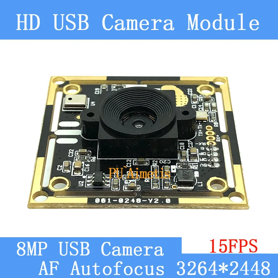 Modulo fotocamera USB 800W SONY IMX179 AF Autofocus HD riconoscimento facciale Webcam supporto Audio