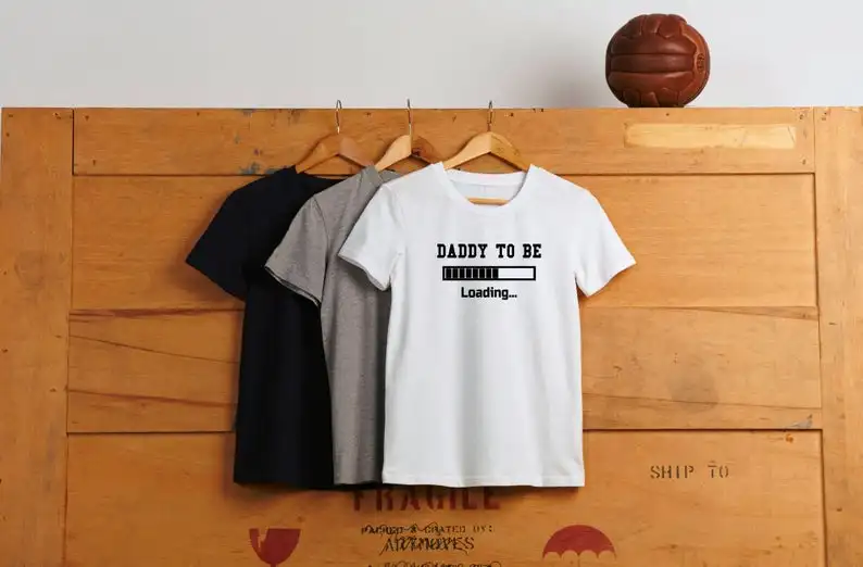 Sugarbaby New Arrival Daddy To Be T-shirt  Dad To Be Shirt Pregnancy Announcement New Dad Men"s t shirts Unisex Crew neck Tees image 3