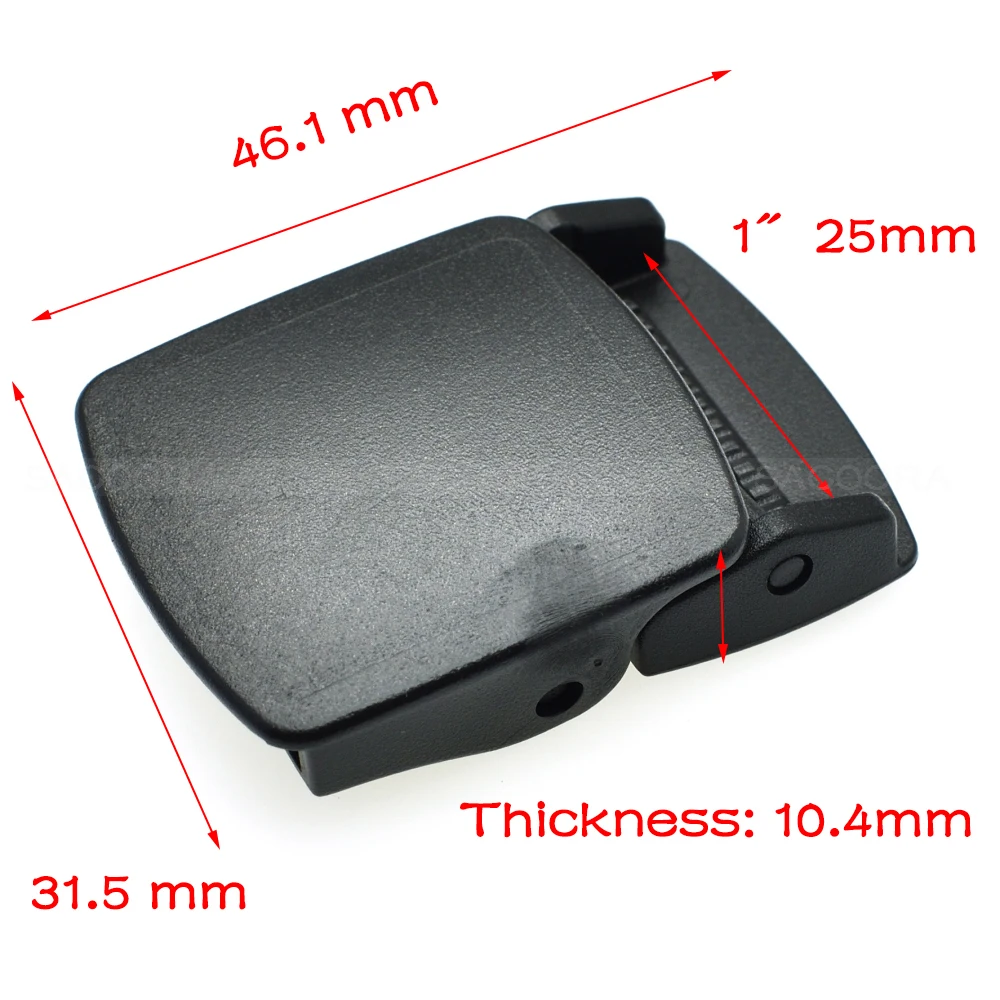 1pcs Webbing 25mm Plastic Belt Buckle Cam Buckle Backpack Slide Toggle Clip Clasp Travel Suitcase Outdoor Accessories