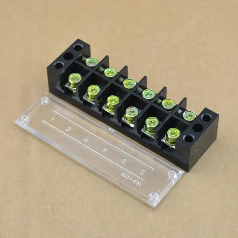 TBC-606 6Pin 60A  660V Fixed Barrier Terminal Blocks