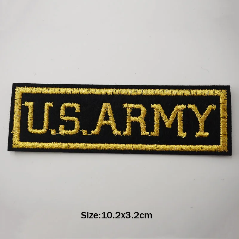 Army Soldier Military Rank Iron On Patches cucito Applique ricamata per giacca vestiti adesivi distintivo accessori per abbigliamento fai da te