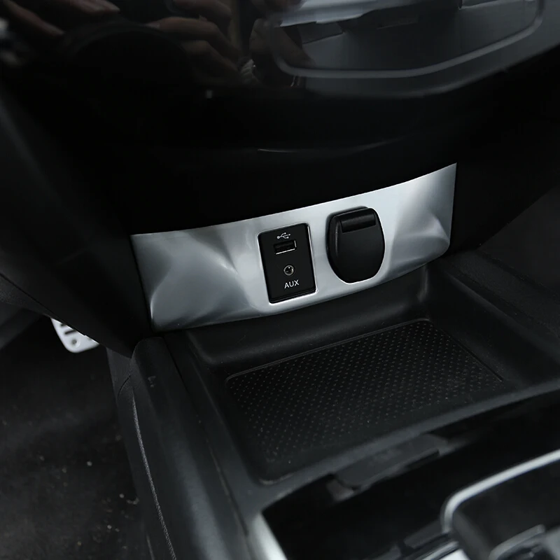 

Для Nissan Qashqai J11 2016-2018 автомобиля стикер сигареты зажигалки Панель рамка AUX USB накладка автомобильные аксессуары для укладки волос 1 шт.