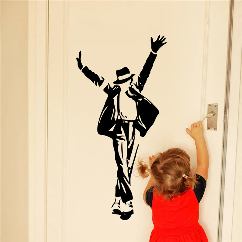 Danza di Michael Jackson Wall Stickers Smontabile della parete Del Vinile Della Decorazione Della Parete decalcomanie di Arte Poster FAI DA TE