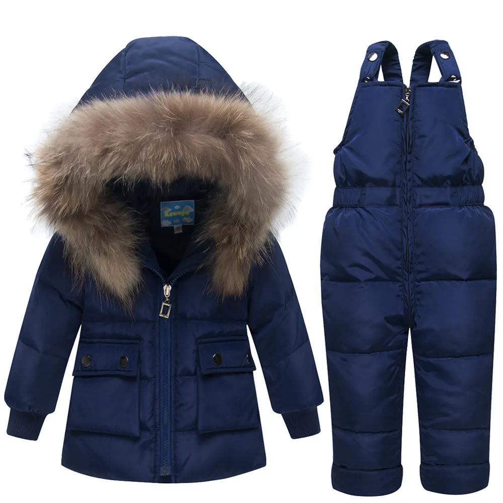 -30 Degree Children\'s Winter Jackets Duck Down Coat Children Clothing Girls Boys Warm Winter Down Thickening Outerwear