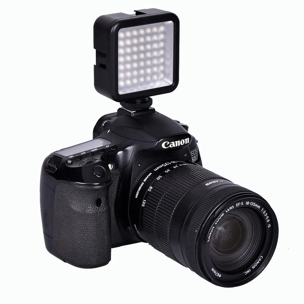 Mini W49 49pcs 5600K LED Video Light Camera Lamp Light Photo Lighting For Cannon EOS 1300D 550D 650D 750D Camera smartphone