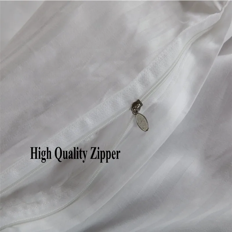 White Stripe Hotel Duvet Cover 100% Cotton Luxury Satin Quilt Cover Star Hotel Bedding Wholesale