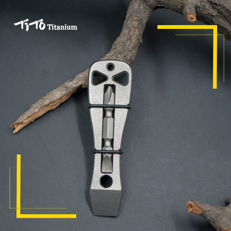TiTo Outdoor Brecheisen TC21 Titan Legierung Taktische EDC Flasche Opener Tragbare Multifunktions Werkzeug Männer der Kreative Geschenke