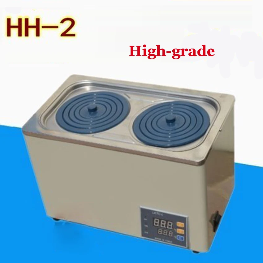 1PC High-grade HH-2 double digital display electric thermostatic water bath Studio volume  6.8L AC 50Hz 220V