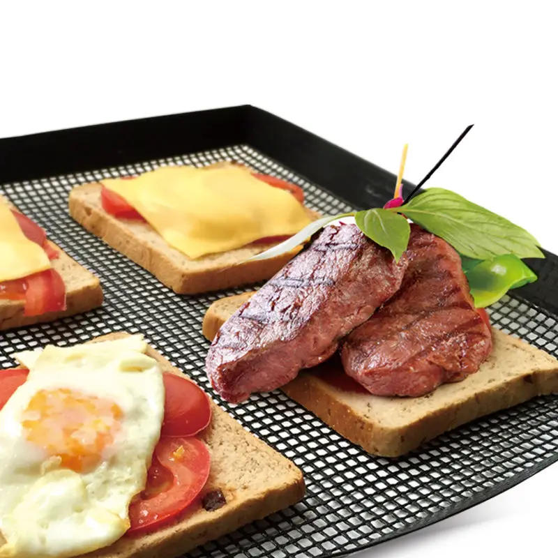 30*30*2.5cm Non-Stick Perforated Silicone Baking Liner for Bread Bread Baking Mat Mesh Baking Bread Sheet image 3