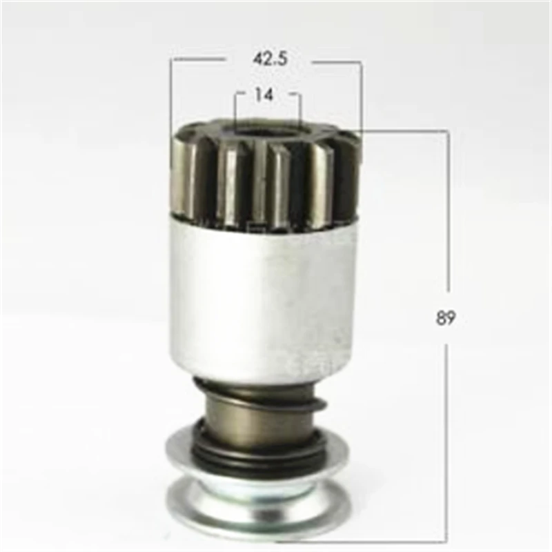 QD1315D motor drive pinion for starter motor QD1315D for tractor TY254, the 11teeth 12 splines type