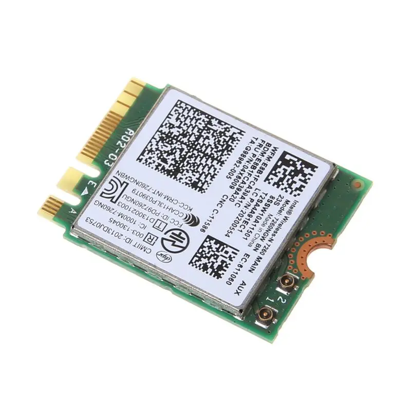 Wireless Adapter Network Card for Lenovo Thinkpad T440 W540 L440 T450P Intel 7260NGW BN Wireless WLAN Card 04W3830/04X6009