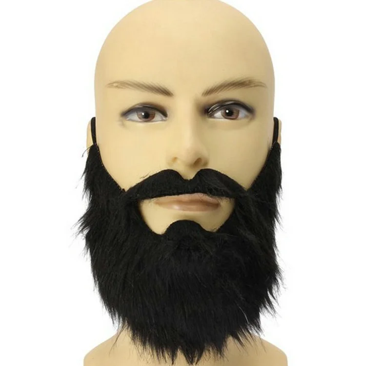 120pcs Fake Beard False Moustache Fancy Dress False Beards Halloween Party Prom Props for Cosplay W9949