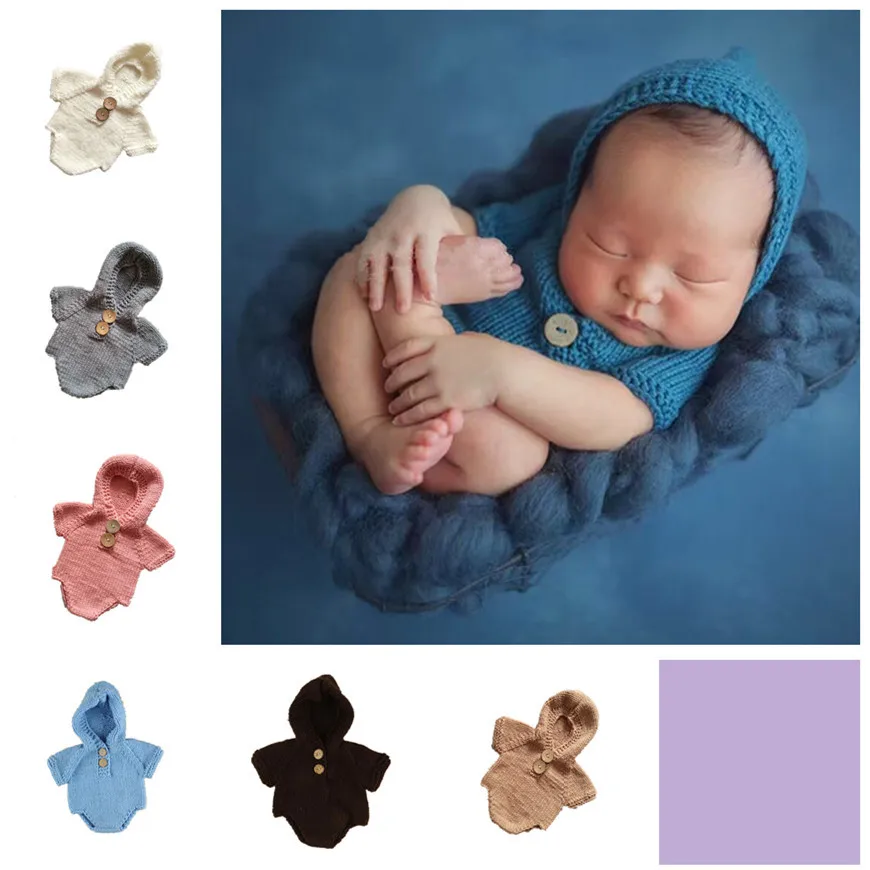 

new children's photography Cap with Pant studio sweater suit newborn baby photographed