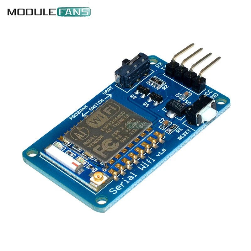 ESP8266 ESP-07 ESP07 واي فاي المسلسل جهاز الإرسال والاستقبال اللاسلكية لوحة تركيبية 3.3 فولت 5 فولت 8N1 TTL UART ميناء تحكم لاردوينو R3