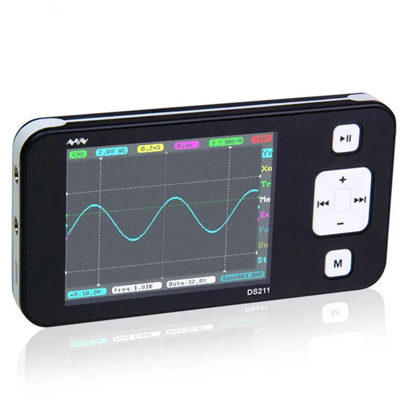 Mini ARM DSO211 Digital Oscilloscope Portable Pocket-sized Nano Handheld Storage Oscilloscope