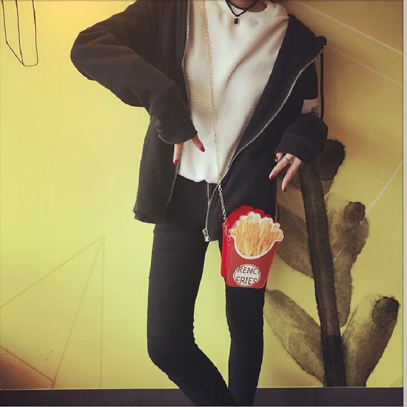 New Cute Cartoon Women Ice cream Cupcake Mini Bags PU Leather Small Chain Clutch Crossbody Girl Shoulder Messenger bag