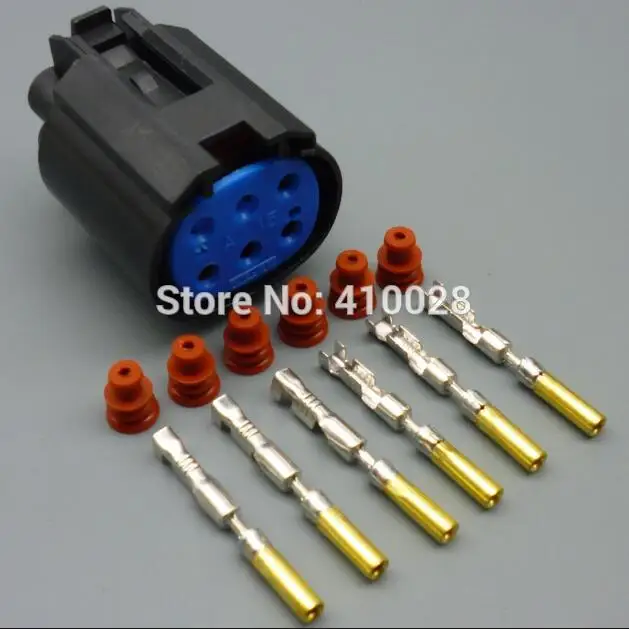 shhworldsea 5/30/100sets 1.6mm auto socket connector car socket 6P female plug