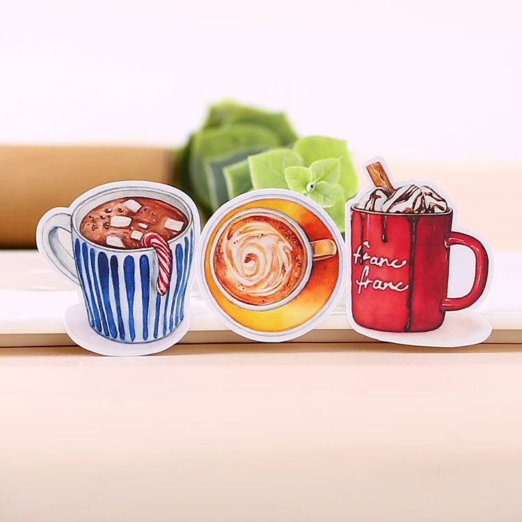 20pcs Creative Cute Self-made Hot Drinks In Winter Scrapbooking Stickers /decorative Sticker /DIY Craft Photo Albums Waterproof