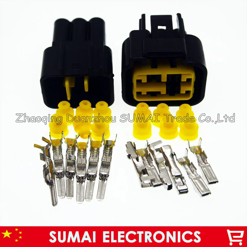 6 Pin/way 2.3mm Auto door glass elevator plug,Furukawa car refit waterproof connector for Peugeot 307,406 ect.