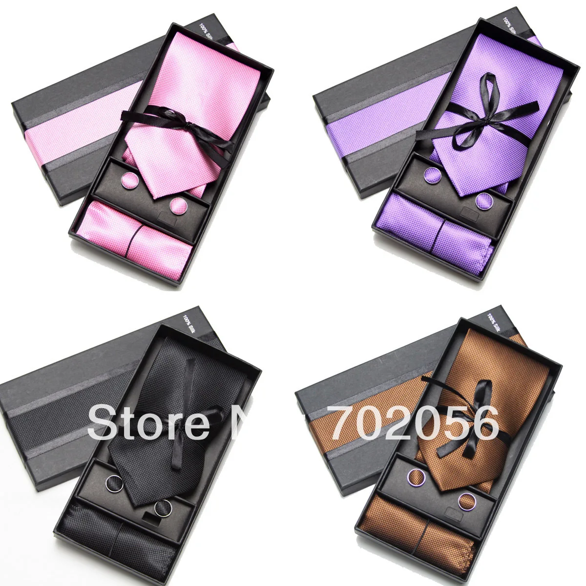 

3 pcs set solid color fine male commercial set tie neckties,business tie formal necktie men ties cravat men tie