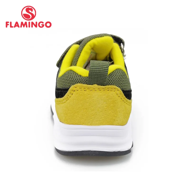 FLAMINGO Fashion Breathable Hook&Loop Spring Orthotic Outdoor Casual Kids Shoes for Boy Size 22-27 Free Shipping 91K-JL-1222