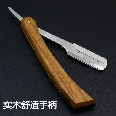 Folding Shaving Knife Vintage Straight Razors Stainless Steel Hair Remover Eyebrow Shaver Professional Barber Hair Manual Sale