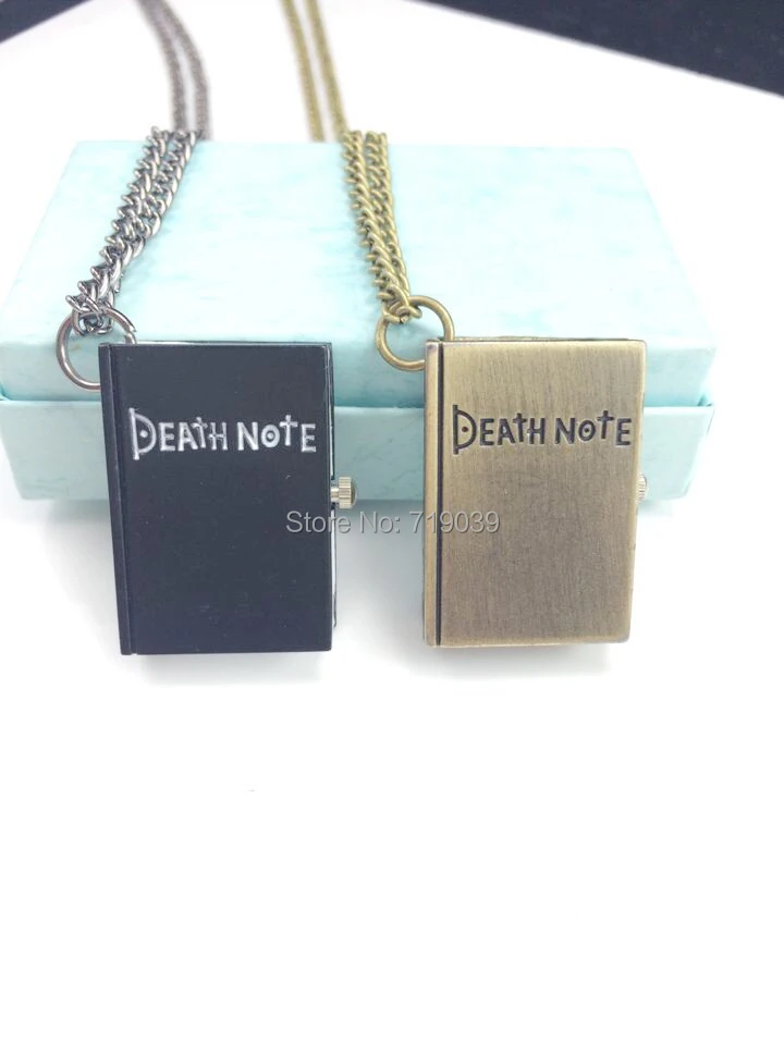 Can Mix Color)20pcs/Lot Wholesale Fashion Movie Charm Death Note Pocket Watch Necklace For Men And Women,Original Factory Supply