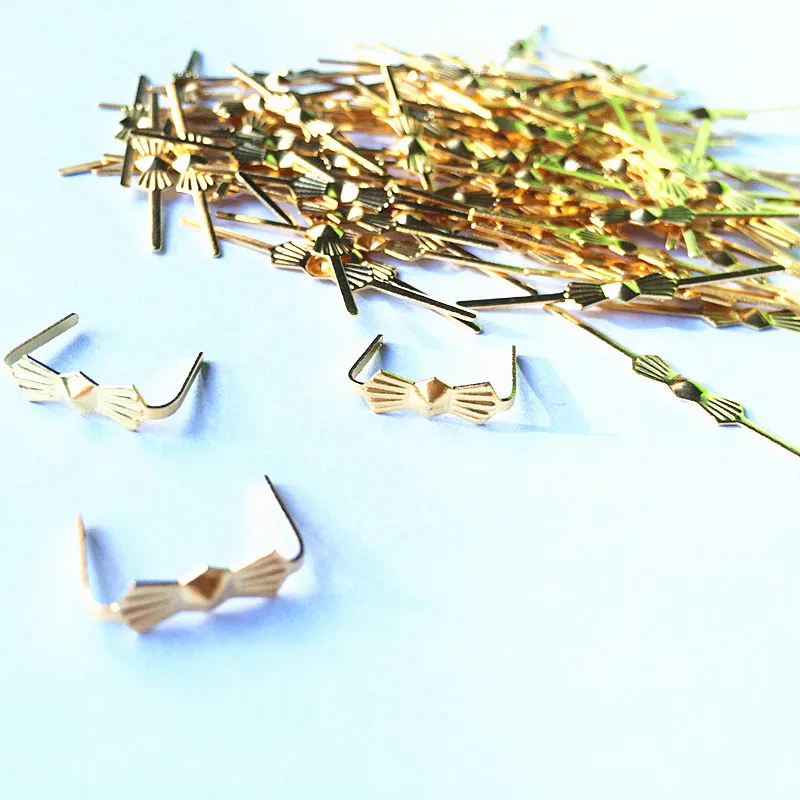 Hot Selling 1000pcs L33mm Chrome/Gold Butterfly Buckle/ Tie Clips, Crystal Chandelier Beads Connector Metal Bowtie Butterfly