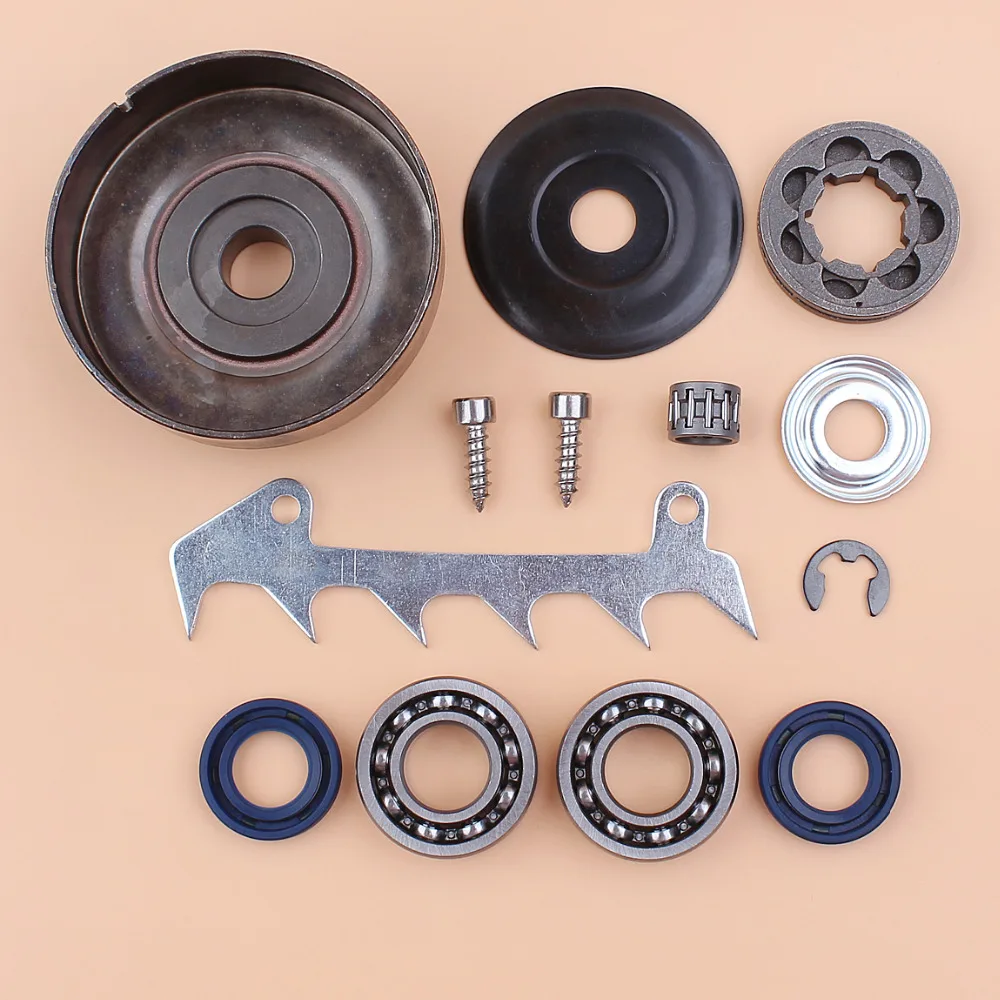 مخلب طبل ضرس حافة تحمل الأختام قطع الكلب مجموعة صالح STIHL 017 018 MS170 MS180 MS 180 170 قطع غيار منشار الغاز