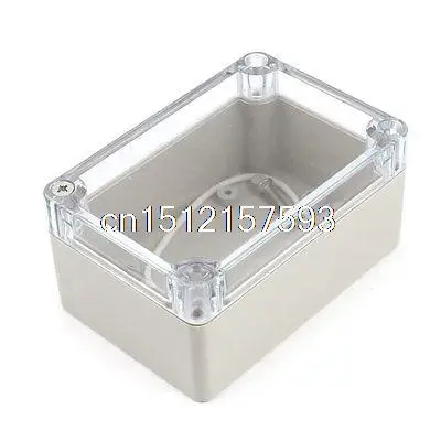 Clear Cover Waterproof Sealed Electronic Case Junction Box 100 x 67 x 50mm