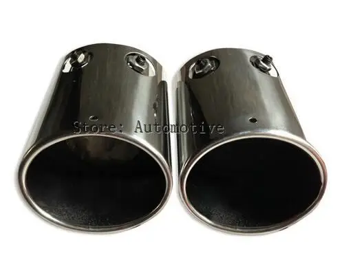 Pair Rear Exhaust muffler tail pipe tip For Volvo XC60  2015 2014 2013 2012 2011 2010 2009